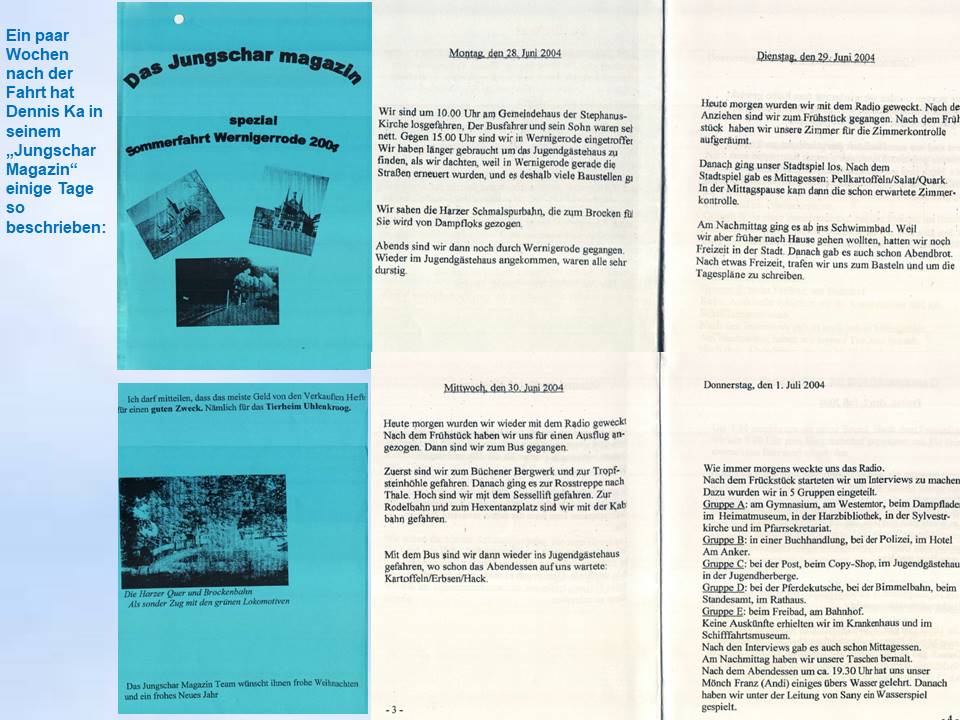 2004 Wernigerode Jungschar magazin