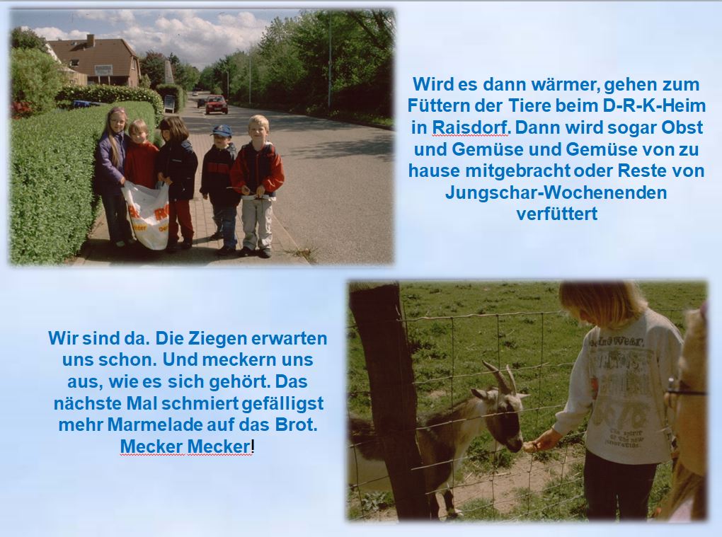 2005 Kinderkreis Ziegenfüttern Raisdorf DRK