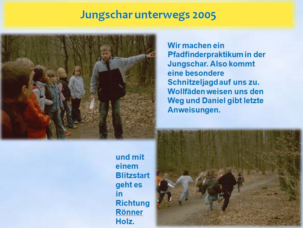 2005 Jungschar im Rönner Holz