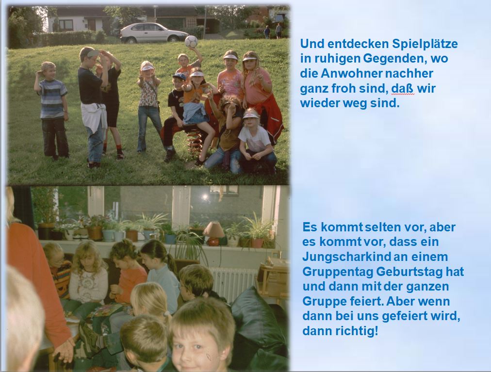 2005 Jungschar auf Spielplatz und im Gemeindehaus