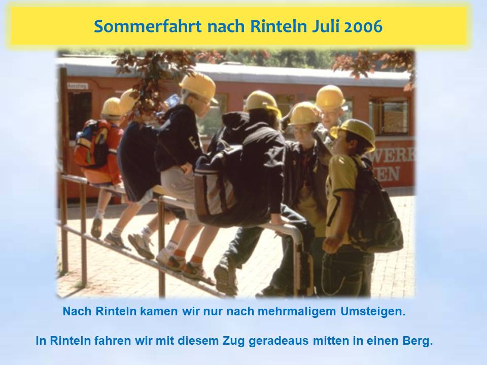 2006 Sommerfahrt Rinteln Kleinenbremen Bergwerkseinfahrt