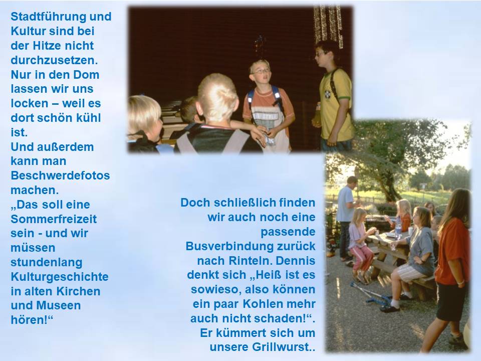 2006 Sommerfahrt Minden Dom in  der Sommerhitze