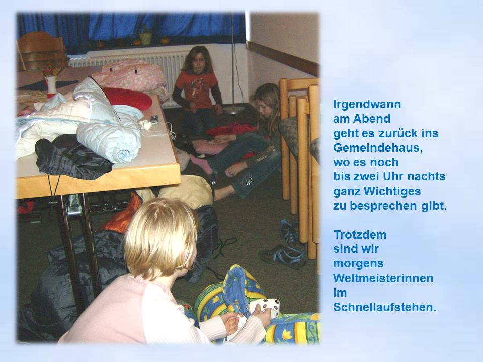 2007 Kieler Umschlagswochenende Übernachtung auf dem Teppich