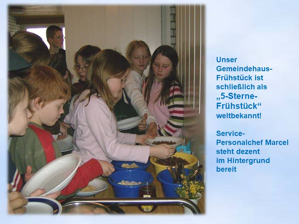 2007 Kieler Umschlagswochenende Frühstück im Krooger  Gemeindehaus