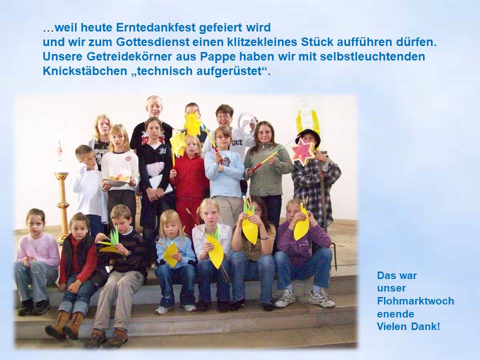 2007 Erntedank Kinder Aufführung Stephanuskirche Kroog