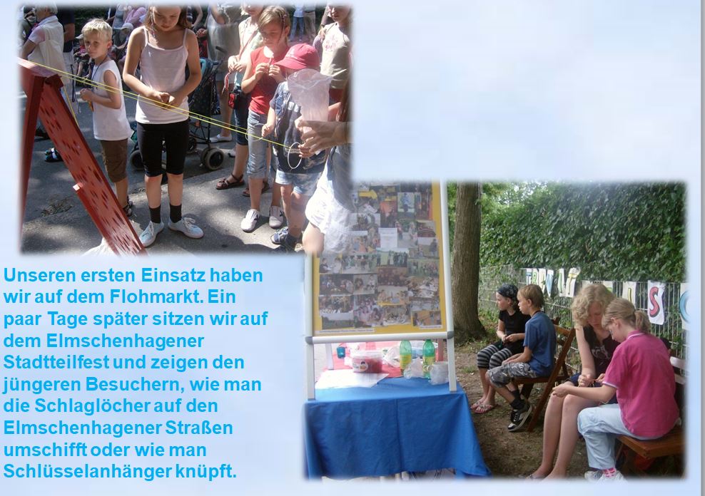 2008 Juniorhelfer Einsatz auf dem Flohmarkt