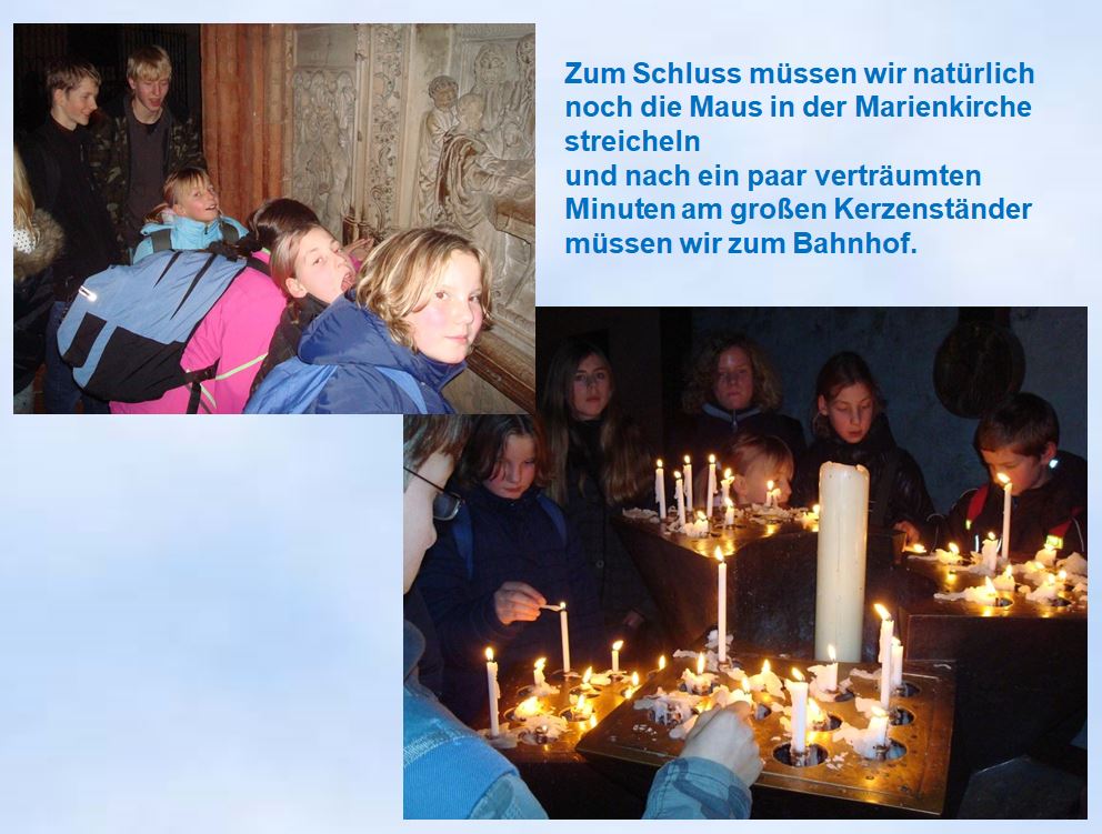 2008 Lbeck Adventsausflug Maus im der Marienkirche