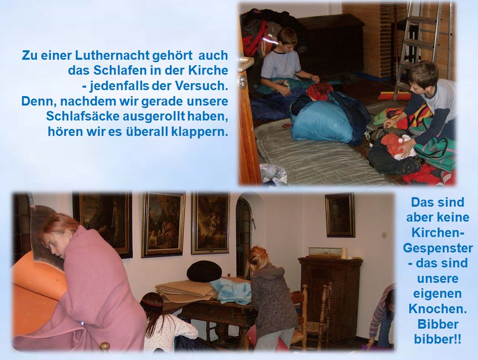 2008 Churchnight zu kalt zum Schlafenin der Kirche