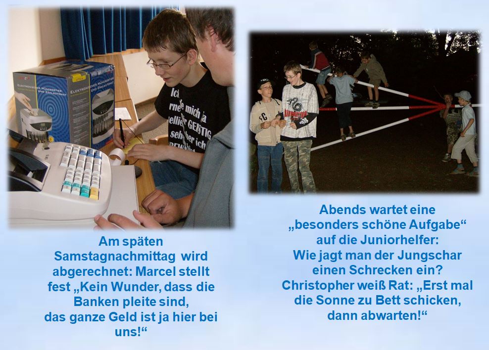 2008 Flohmarktwochenende Kroog  Die Banken sind pleite.Das ganze Geld ist hier