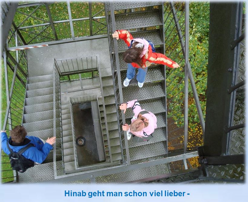 2008 Pln-Ausflug Treppen zum Parnassturm hinauf