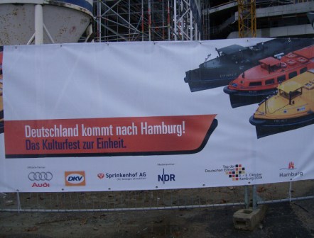 2008 Tag der deutschen Einheit Hamburg, Werbung