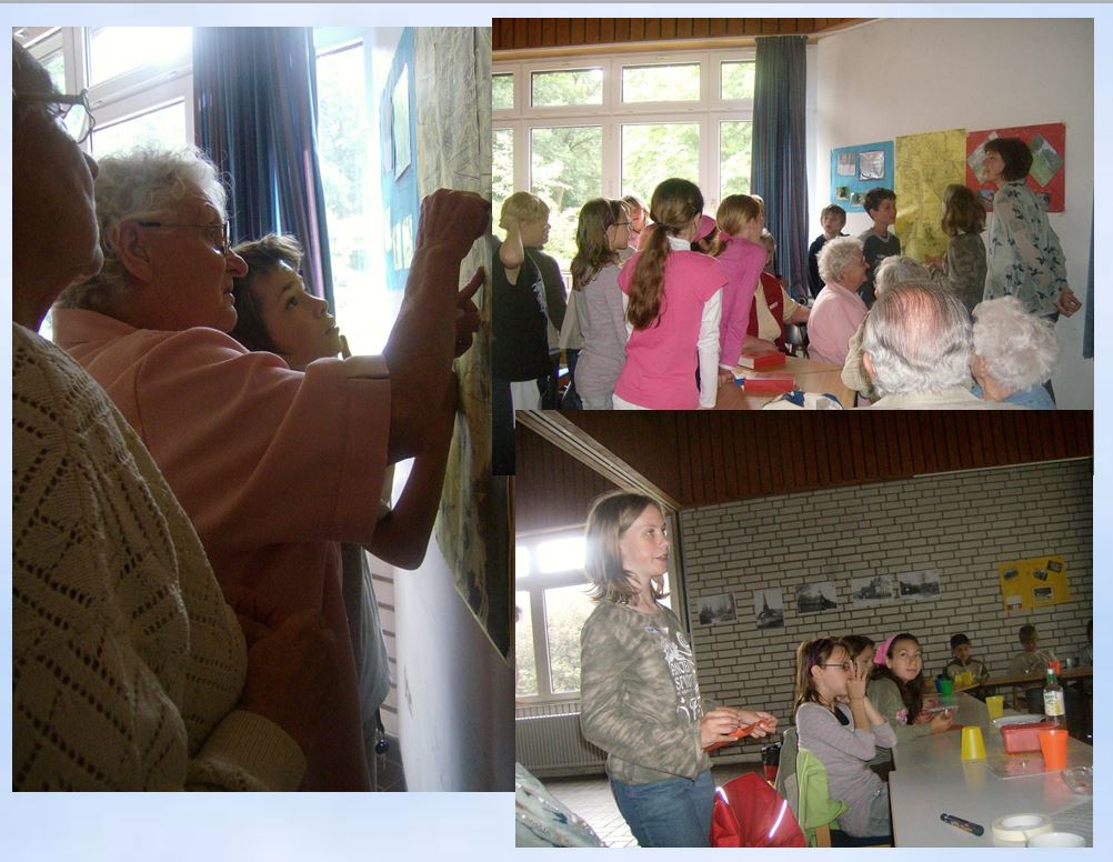 2008 Senioren Begegnung mit Schulklasse im Krooger Gemeindehaus