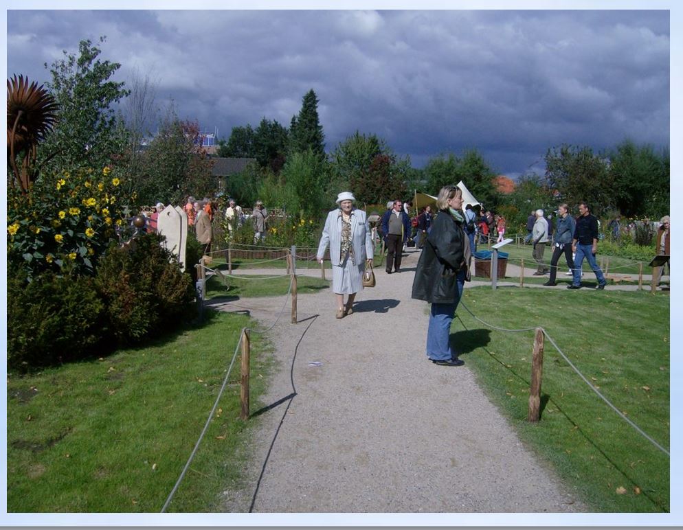 2008 Besuch der Landesgartenschau Schleswig dunkle Wolken