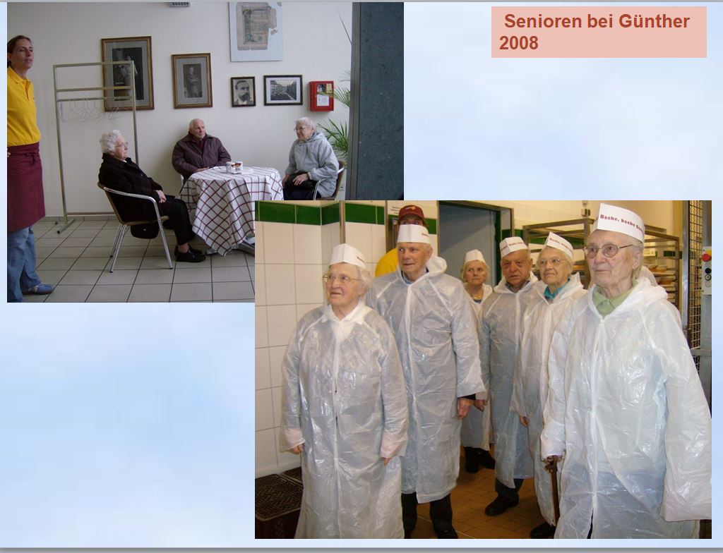 2008 Senioren Besichtigung der Bäckerei Günther in Wellsee
