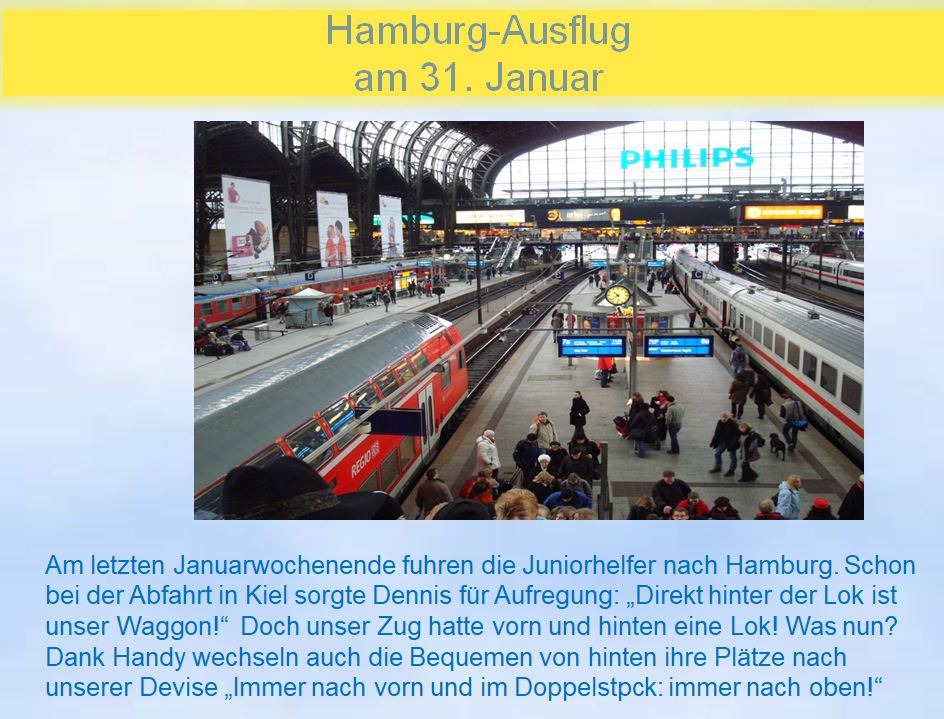 2009 Trinitatis Juniorhelfer Ausflug Hamburg Hbf