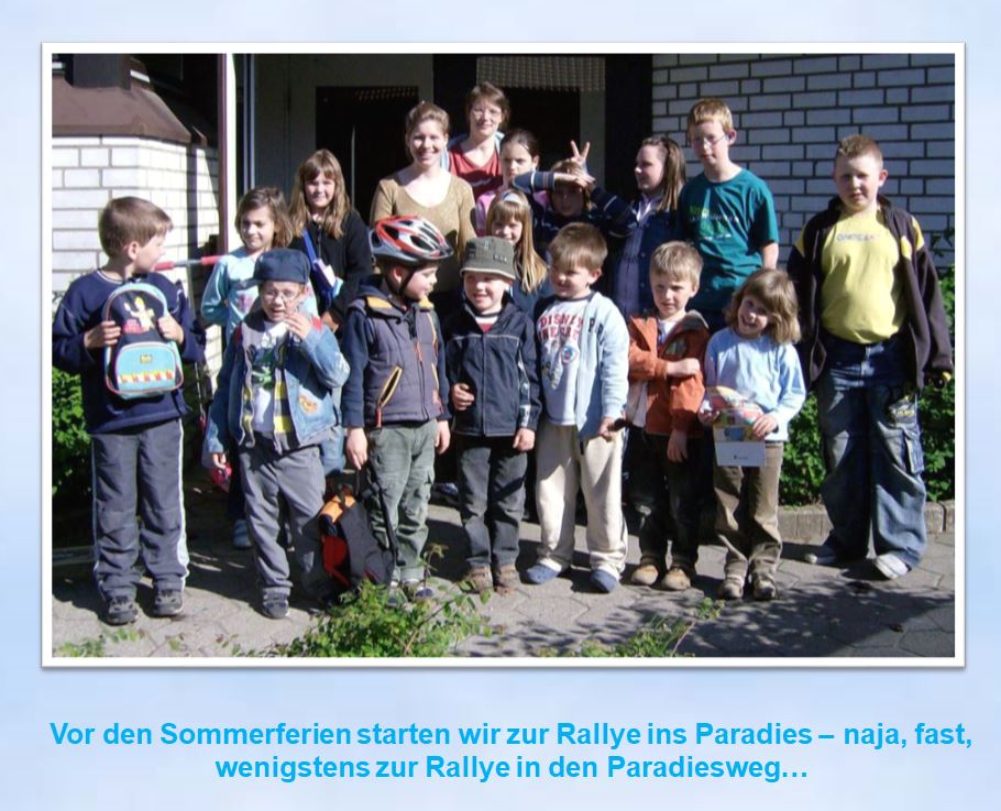 2009 Kinderkreis Aufbruch zum Paradiesweg