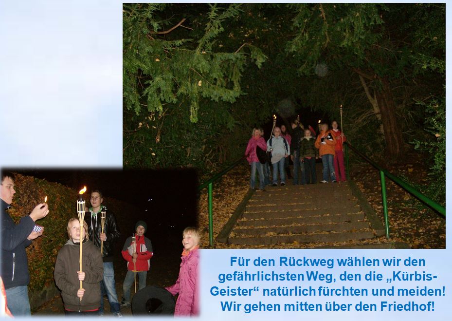 2009 Churchnight Nachtwanderung Friedhof