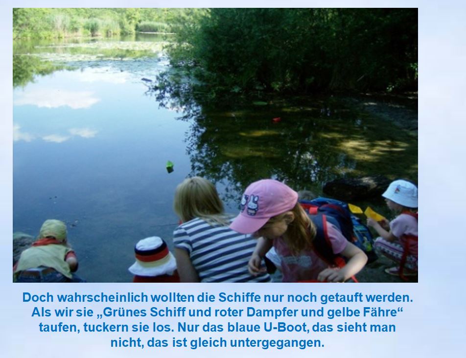 Trndelsee Papierschiffchen gehen unter