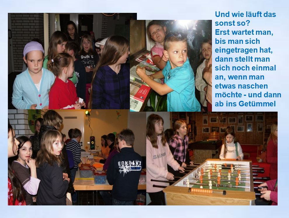 2010 Krooger Gemeindehaus Kinder bei Hotdog-Fete