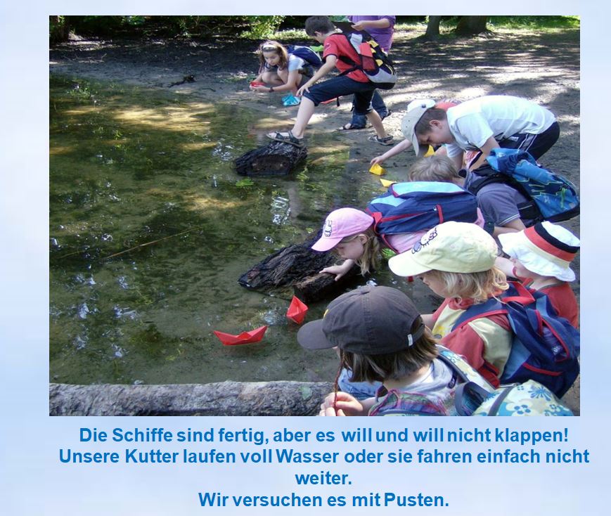 Trndelsee Papierschiffchen gehen unter