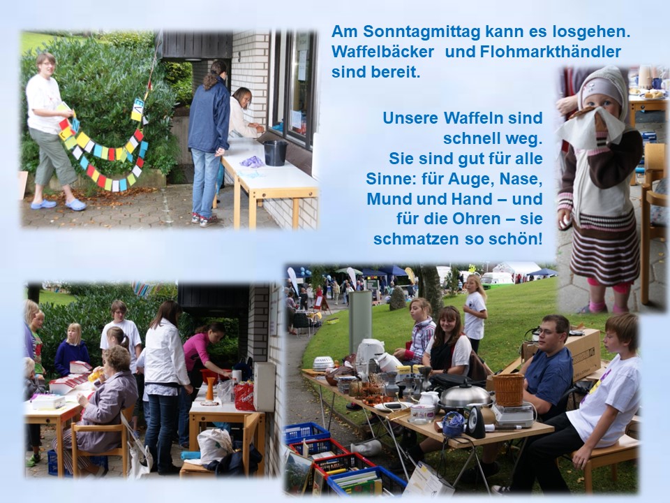 2011 Jungschar und  Mitarbeiter organisieren Flohmarkt Kroog