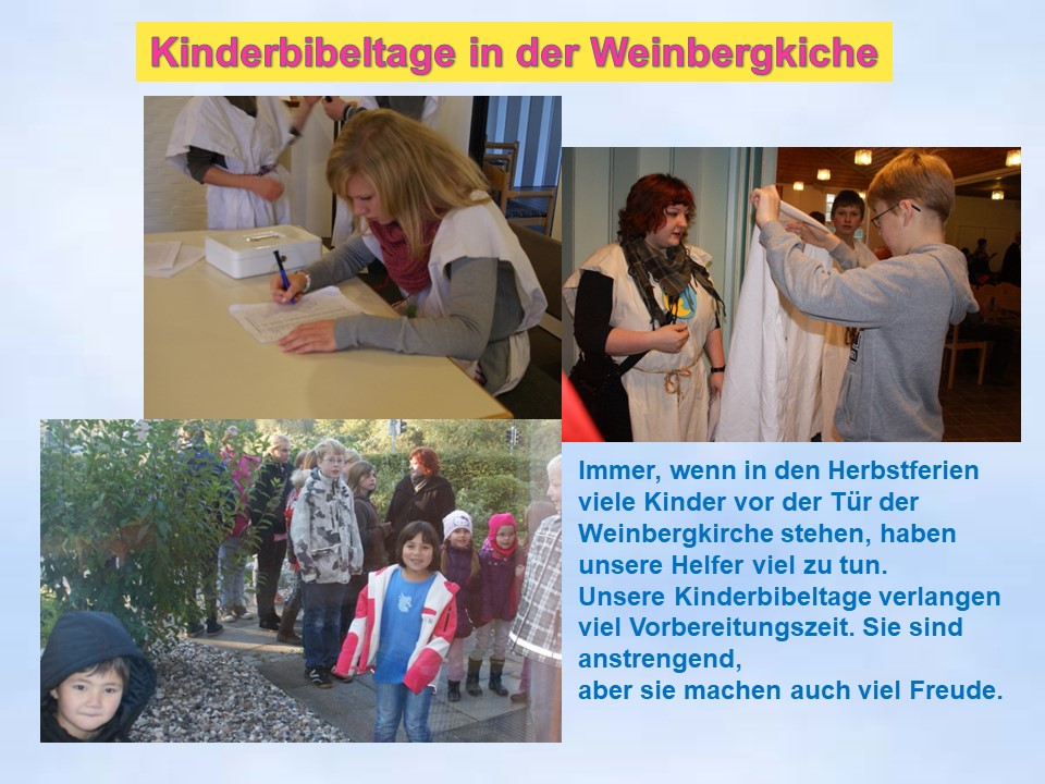 2011 Kinderbibeltage Weinbergkirche Kiel