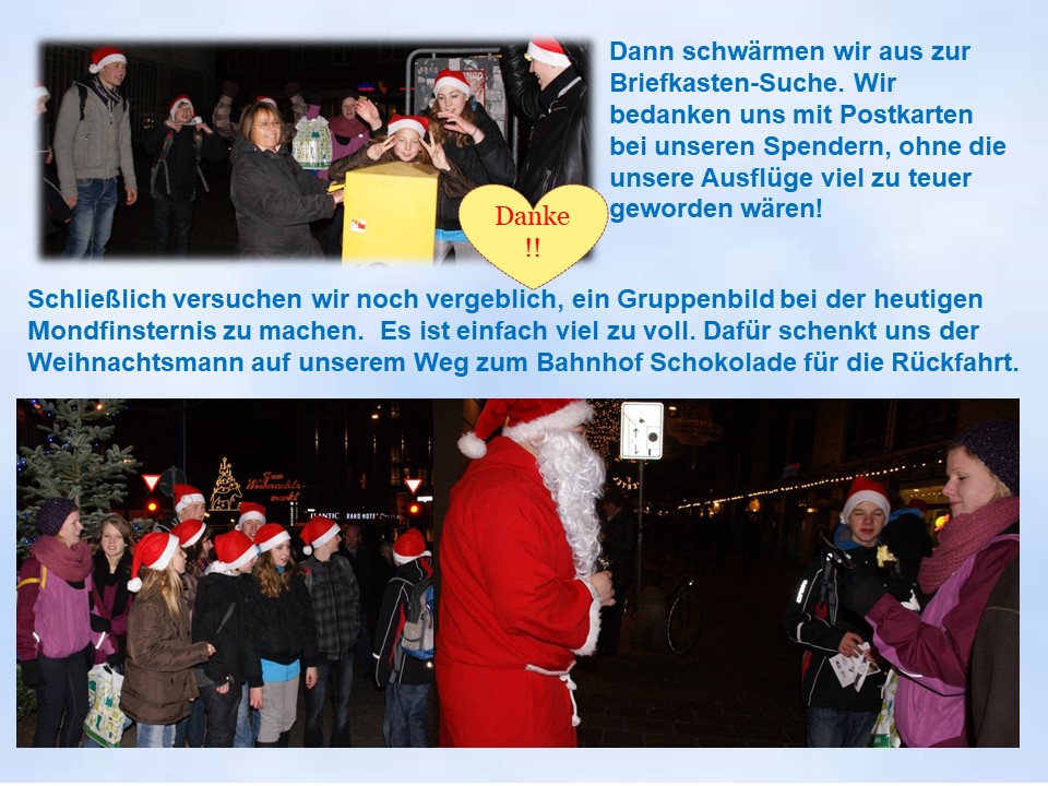 2011 Juniorhelferausflug Bremen Weihnachtsmnner