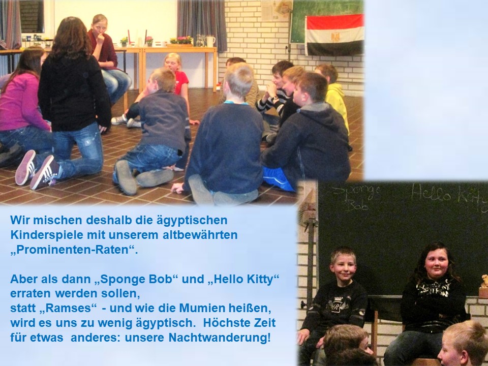 Weltgebetstagswochenende gypten  Jungschar Trinitatis Kiel 2014