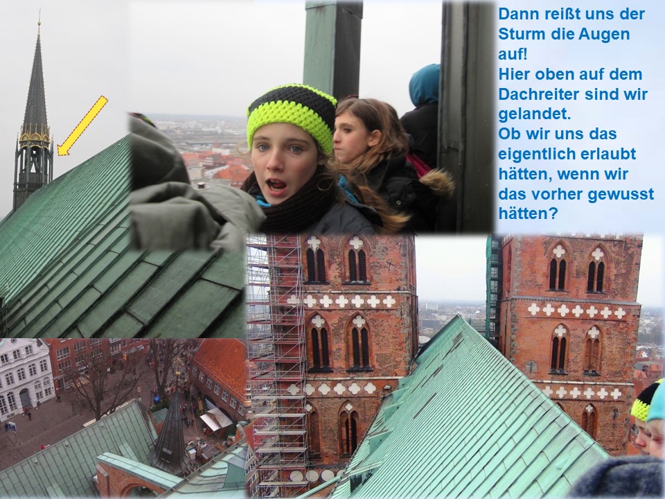 Lübeck 2014 Marienkirchturm Blick vom Dachreiter