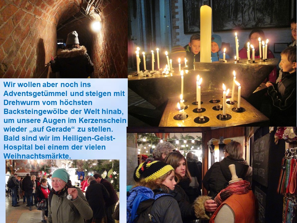 Lübeck-Wochenende Jungschar 2014 Marienkirche Kerzen