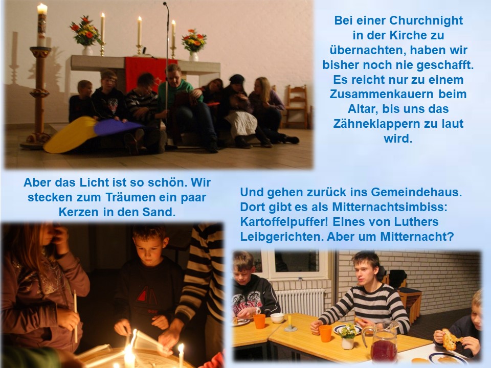 Churchnigt Kroog Jungschar 2014 zu kalt in der Stephanuskirche