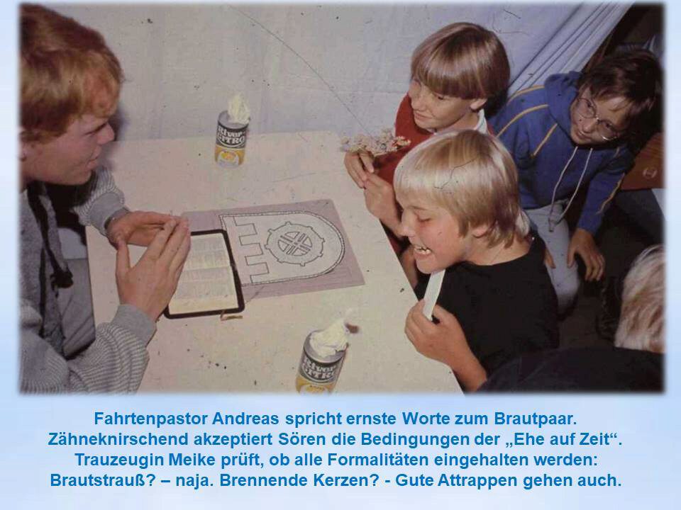 Freizeithochzeit Krooger Sommerfahrt 1985