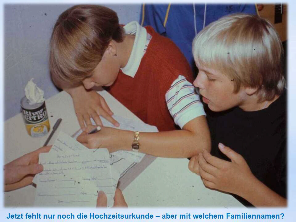 Freizeithochzeiten  Bad Essen 1985