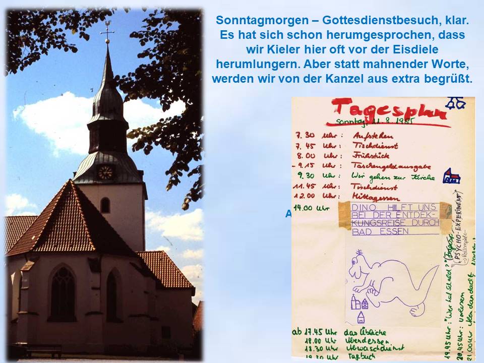 Gottesdienst  Bad Essen 1985