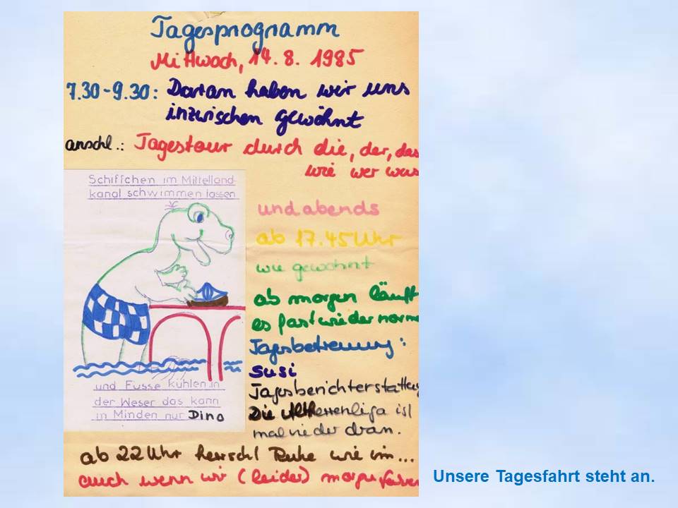 Tagesfahrt  Bad Essen 1985