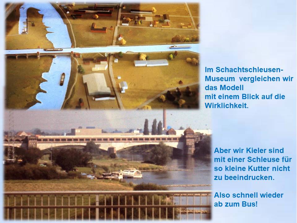 Sommerfahrt 1985 Schachtschleuse Minden