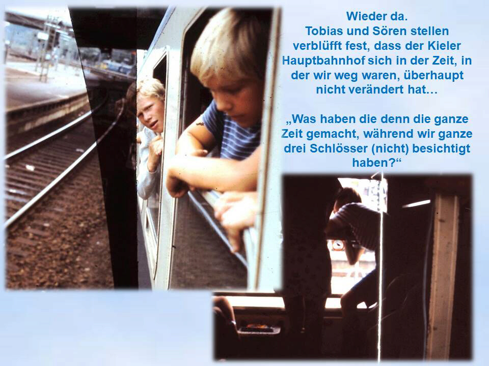 Kiel Hbf nichts verändert Sommerfahrt 1985 