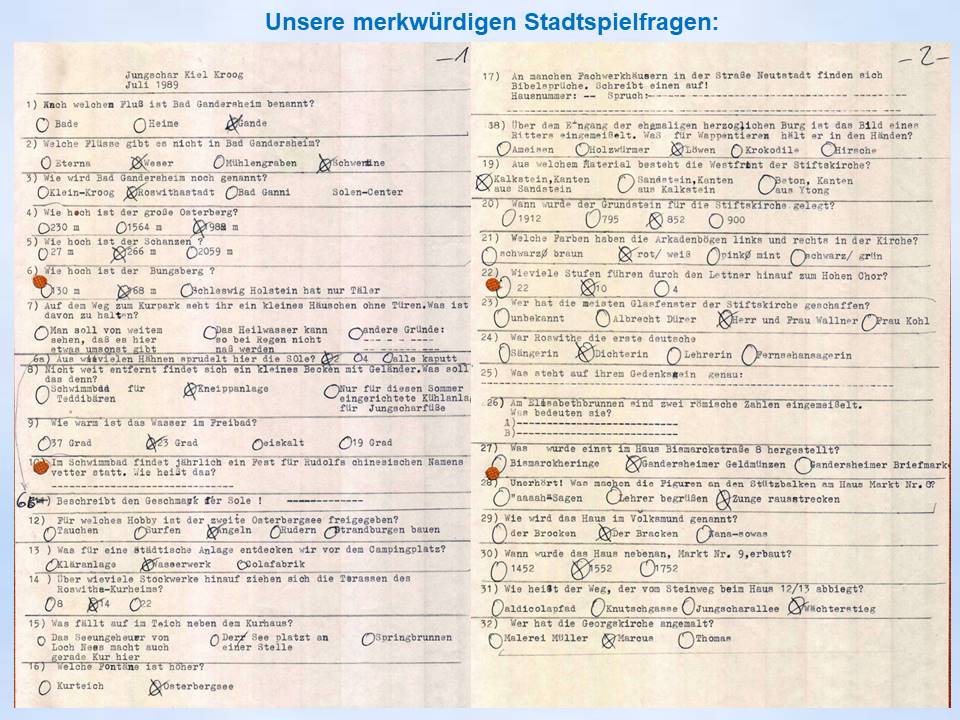 1989 Stadspielfragen Bad Gandersheim