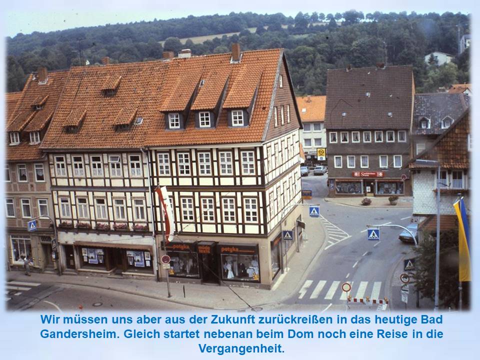 1989 Blick aus Heimatmuseum Bad Gandersheim