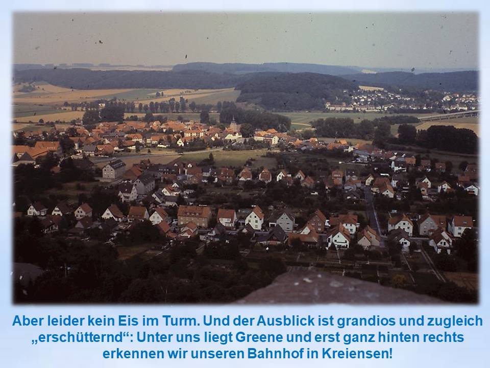 1989 Ausblick von der Burgruine Greene