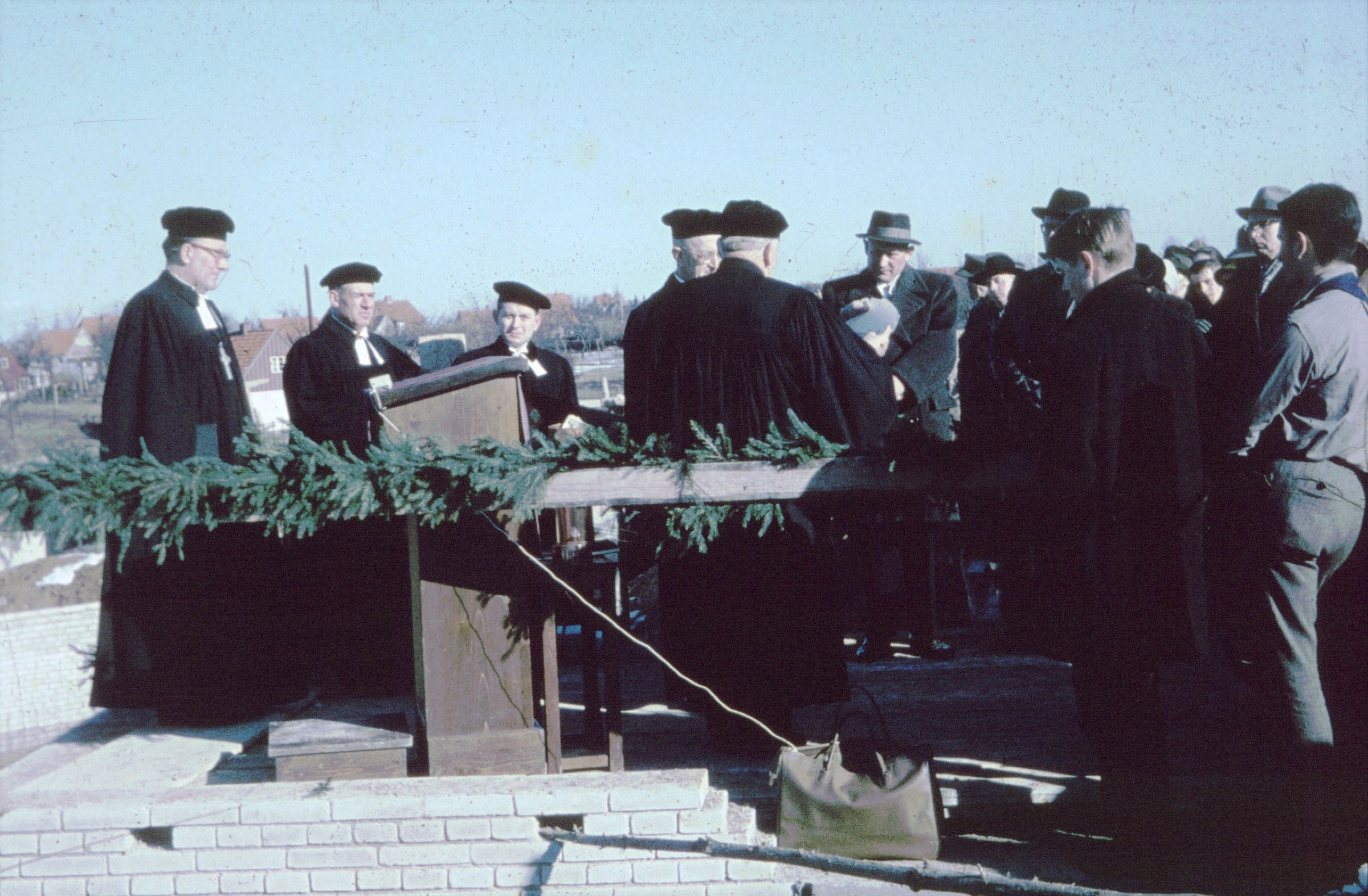 Kiel Kroog Grundsteinlegung Stephanuskirche 1962