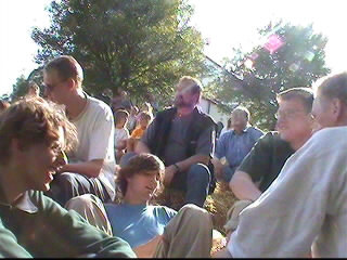 2000 ökumenisches Pfingstfest auf dem Krooger Kirchberg Zuschauer