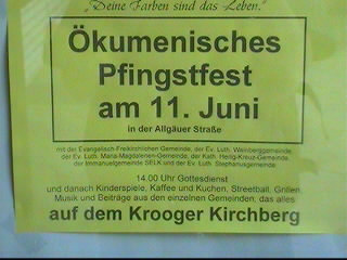 :kumeinisches Pfimgstfest Krooger Kirchberg 2000