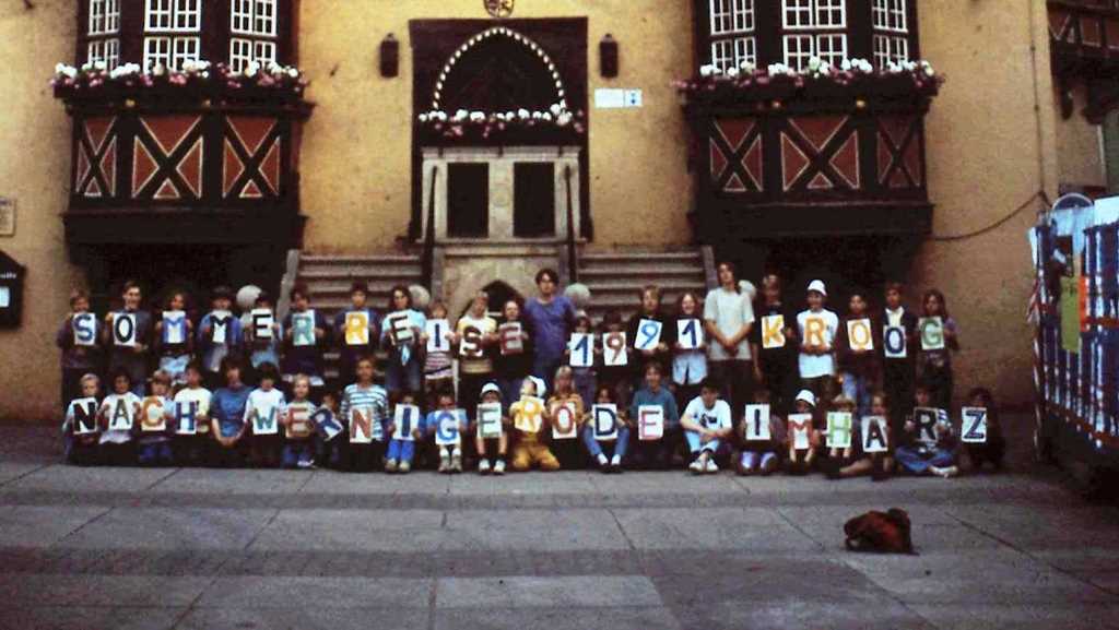 Gruppenbilld Sommerfahrt 1991 Wernigerode