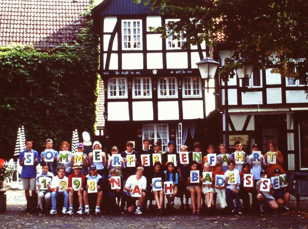 1998 Bad Essen Sommerfahrt Gruppenbild