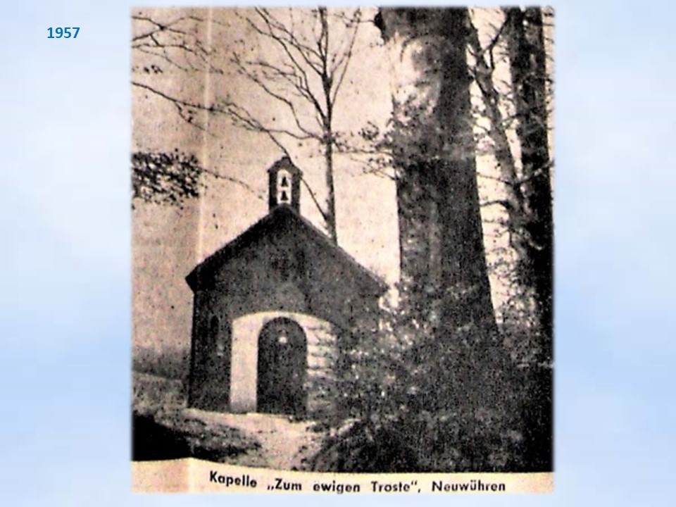 Neuwühren Waldkapelle Zeitungsbild 1957